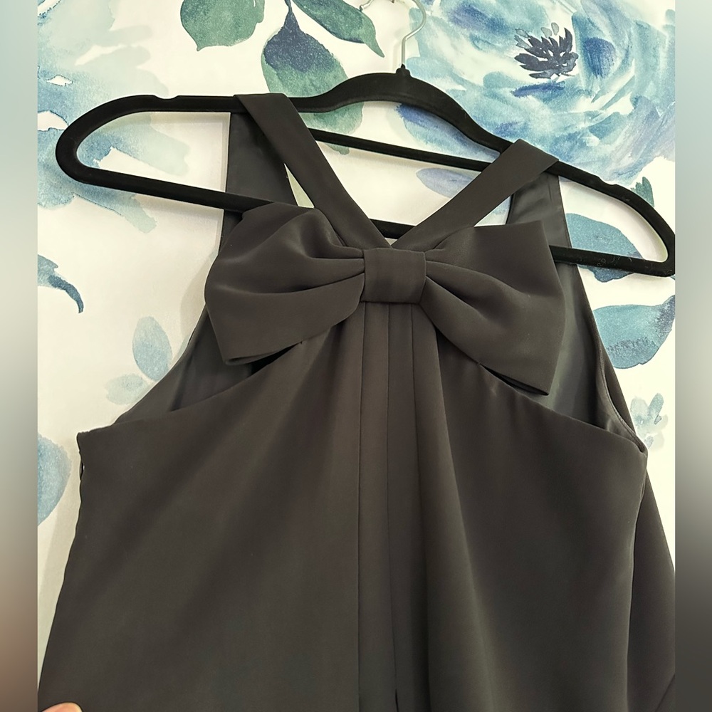 EUC Eliza J Little Black Dress with Bow - Picture 1 of 4